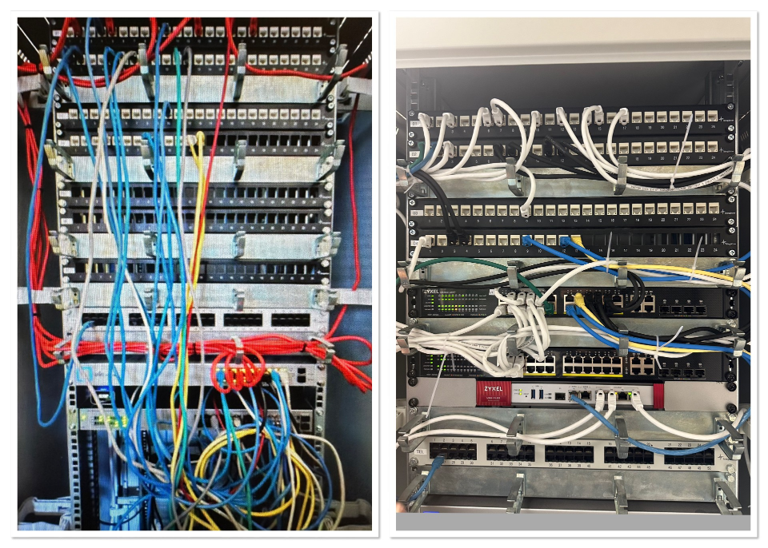 Zyxel before & after